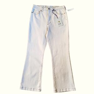 NWT Gloria Vanderbilt Christian Siriano Chrissie crop flare sz 28/6